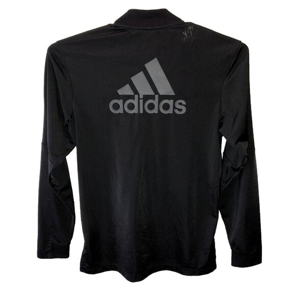 adidas Mens Medium Black Full Zip Front Pockets Track Jacket Activewear Size M - Picture 1 of 11